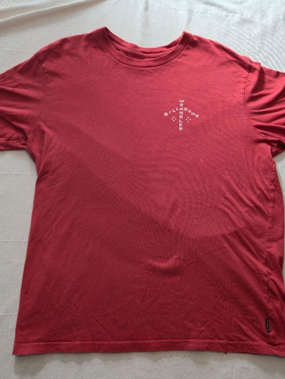 Billabong x Wrangler Red Organic Cotton T-Shirt XL